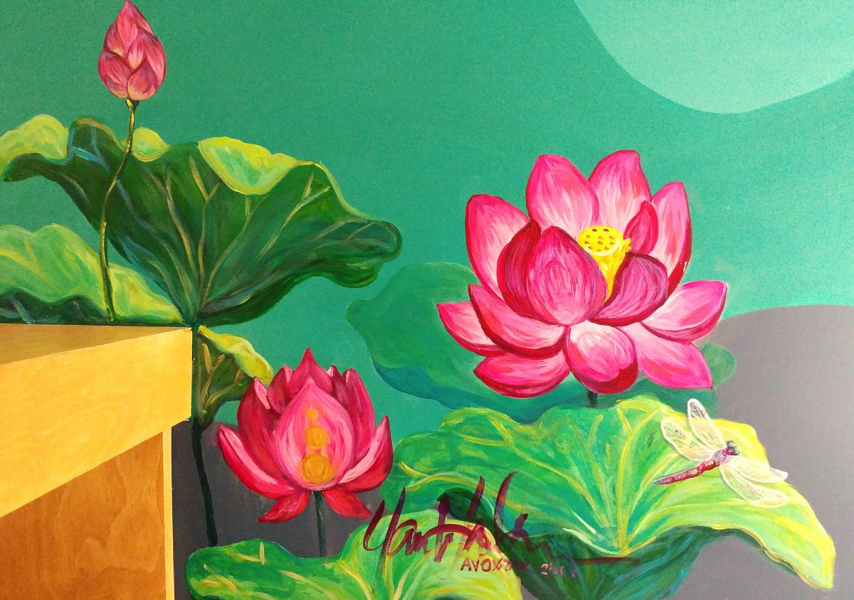 Hakini Lotus Mural